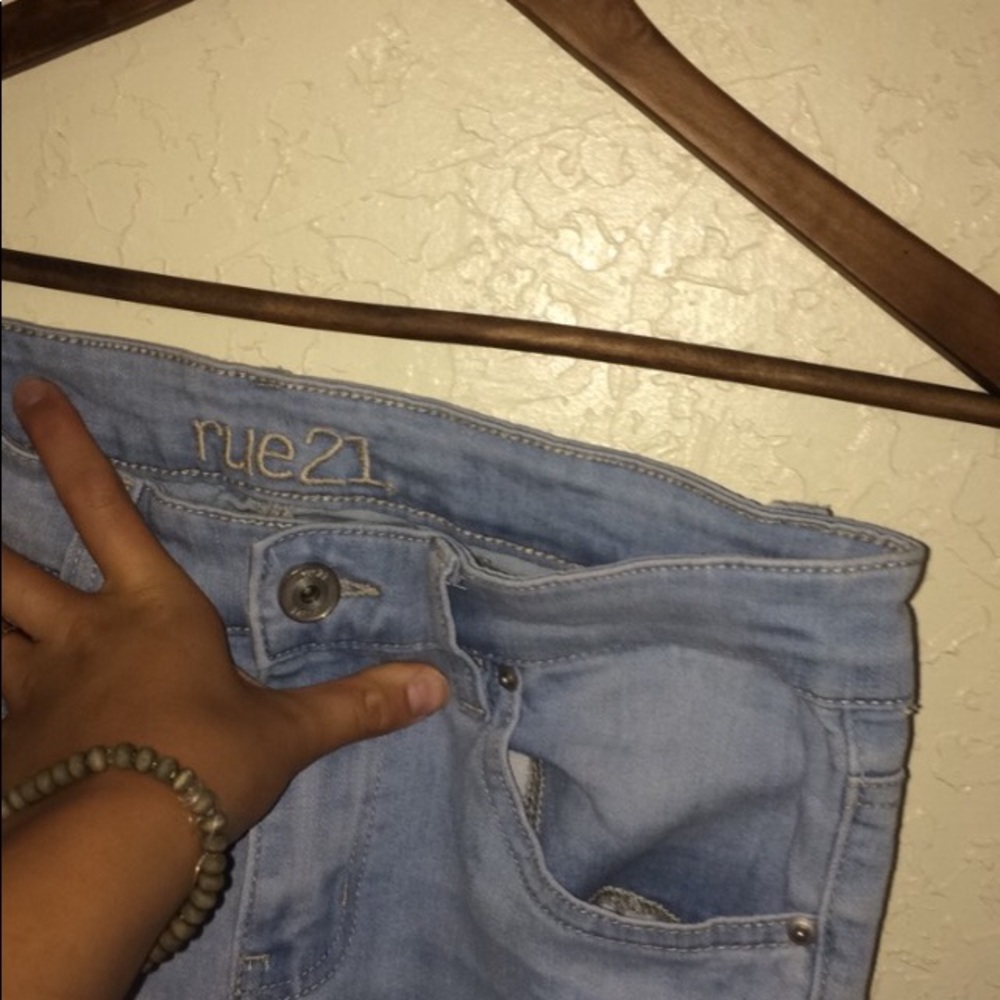 light blue jeans